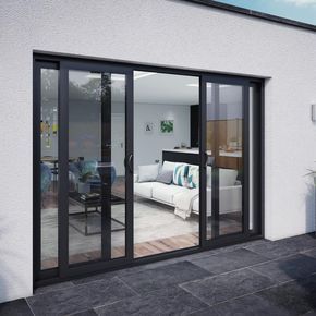 Double Sliding Glass Doors, Aluminium Patio Doors, Glass Sliding Door, Sliding Doors Exterior, Sliding Glass Doors Patio, Glass Doors Patio, Aluminium Sliding Doors, Sliding Door Design, Sliding Glass Doors