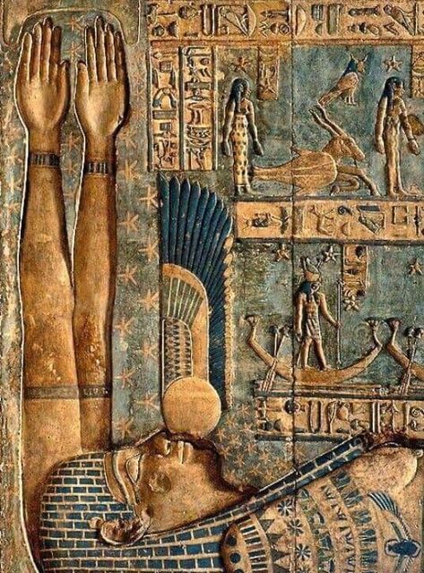 ancient egypt Goddess Nut, Ancient Egypt Aesthetic, Starověký Egypt, Egyptian Painting, Egypt Aesthetic, Ancient Egyptian Gods, Ancient Egypt Art, Ancient Paintings, Ancient Statues