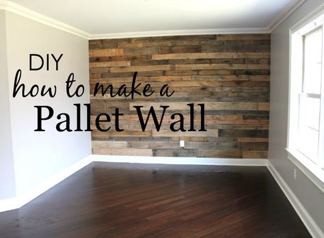 My husband and I spent a couple weekends building my dream pallet wall for our son's big boy room. Here's what we did to build a pallet wall in his room. Pallet Walls, Pallet Wall, Big Boy Room, Pallet Ideas, Diy Pallet Projects, Pallet Projects, New Wall, Pallet Furniture, Pallet Diy