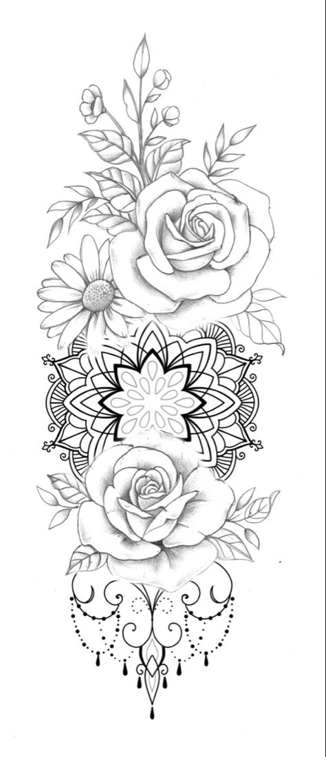 Flower Butterfly Mandala Tattoo, Mandela With Flowers Tattoo, Inside Forearm Tattoo Women Mandala, Mandala Floral Tattoo Design Forearm, Forearm Tattoo Sketches Women, Flowers With Mandala Tattoo, Mandela And Flower Tattoo, Flower Tattoo Designs Forearm, Inside Forearm Tattoo Women Flower