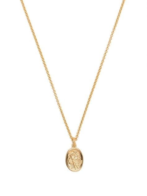 Find DOWER AND HALL St. Christopher Pendant Necklace on Editorialist. gold-tone sterling silver circular pendant gold-tone logo plaque lobster claw fastening St Christopher Pendant, St Christopher, Pendant Necklace Gold, Saint Christopher, Pendant Gold, Watch Necklace, Gold Pendant Necklace, Gold Plated Sterling Silver, Necklace Gold