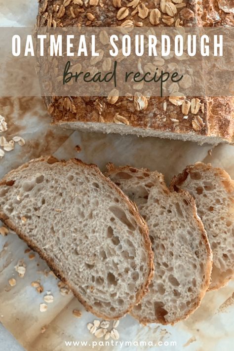 Sourdough Oatmeal, Sourdough Loaf, Oatmeal Bread, Homemade Sourdough Bread, Easy Oatmeal, Sourdough Starter Recipe, Lost 100 Pounds, Sourdough Baking, Sourdough Bread Recipe