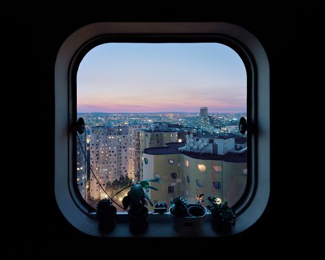 Gallery of Peep Through the Wondrous Windows of the Tours Aillaud in This Colorful Photo Series - 15 Paris Suburbs, Porthole Window, Shop House Ideas, High Rise Building, French Photographers, Photo Series, Through The Window, City View, Breathtaking Views