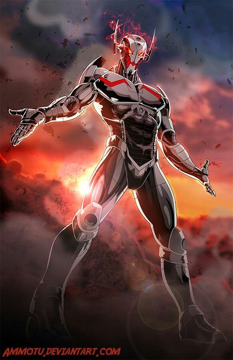 Ultron Art, Ultron Comic, Ultron Marvel, Ajin Anime, Fan Poster, Marvel Villains, Fantasy Comics, Superhero Comics, Marvel Comics Art