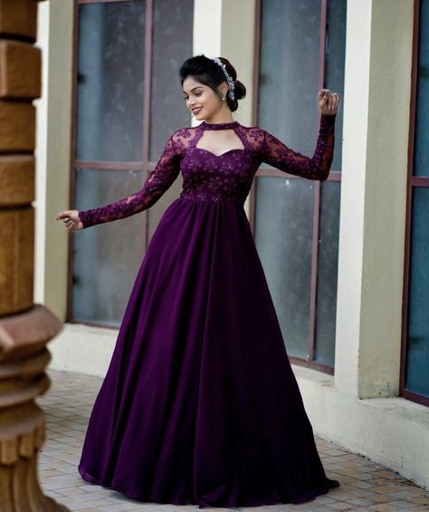 Gown Party Wear Reception Dresses, Simple Gown Designs, Long Gown Dress Party Wear, Latest Gown Designs, Latest Long Dresses, Indian Party Wear Gowns, Gown Dress Design, Gown Dress Party Wear, Dress Party Wear