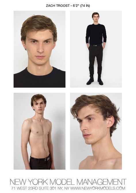 ZACH TROOST · MEN · NEW YORK MODELS Model Polaroids Men, Model Digitals Men, Modelling Digitals, Male Model Polaroids, Polaroid Shoot, Polaroid Inspiration, Model Portfolio Examples, Model Digitals, Comp Card