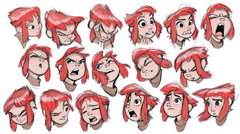 Expression Sheet, Character Turnaround, Cartoon Expression, Female Face Drawing, Expressions Photography, Character Model Sheet, Face Drawing Reference, Blood Art, Model Sheet