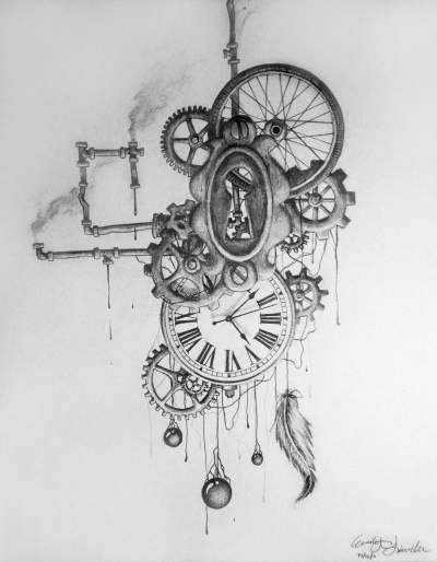 Untitled | Teen Charcoal About abstract, objects, structures, teens, steampunk, clock, gears, machinery and industrial Steampunk Tatoos Ideas, Cogs Tattoo, Pocket Watch Art, Steampunk Drawing, Gear Tattoo, Steampunk Elements, Clock Drawings, Pocket Watch Tattoos, Steampunk Glasses