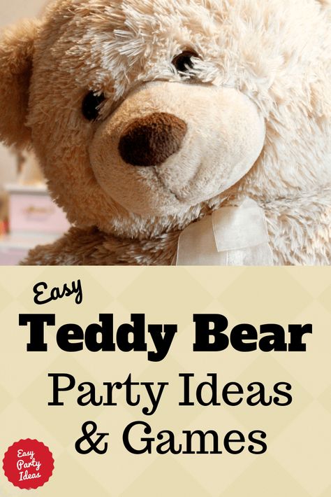 Teddy Bear Party Ideas, Bear Party Ideas, Teddy Bear Picnic Birthday Party, Teddy Bear Baby Shower Theme, Teddy Bear Birthday Party, Teddy Bear Crafts, Care Bear Party, Teddy Bear Day, Bear Baby Shower Theme