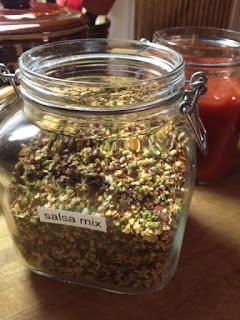 There's a Hippy in the Kitchen: Terry's Original Instant Salsa Mix Dry Salsa Mix Recipe, Drying Cilantro, Peach Preserves, Adobo Seasoning, Chunky Salsa, Strawberry Preserves, Homemade Salsa, Minced Onion, Salsa Recipe