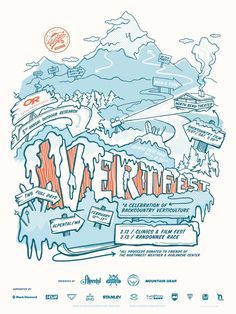 Festival Design Poster, Art Festival Poster, Winter Music, Handmade Poster, Snow Theme, Kids Graphics, Event Graphics, Mountain Illustration, Marketing Poster