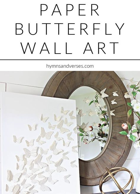 Paper Butterfly Wall Art DIY Butterfly Wall Art Diy, Diy Pinwheel, Butterfly Artwork, Butterfly Template, Paper Craft Diy Projects, Diy Artwork, Paper Butterfly, Paper Butterflies, Butterfly Wall Art