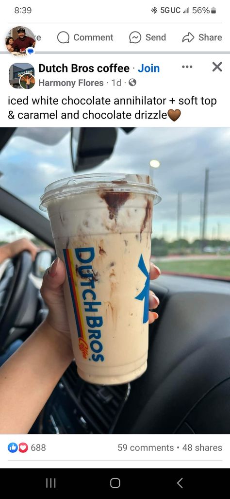 Non Coffee Dutch Bros Drinks, Dutch Coffee Drinks, Best Dutch Bros Drinks Coffee, Dutch Bros Coffee Orders, Duch Bro Drinks, Dutch Bros Fall Drinks, Dutch Bros Recipes, Dutchbros Drinks Coffee, Dutch Bro Drinks