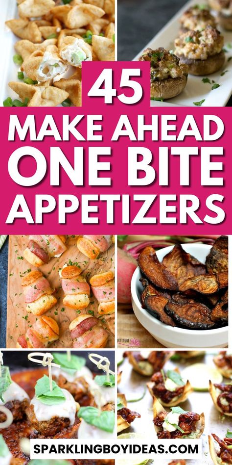 One bite appetizers to elevate your next gathering! Explore our collection of bite-size appetizers for the party. From elegant one-bite hors d'oeuvres to creative bite-sized snacks, these mini-party snacks are sure to impress. Discover quick-finger foods for parties like mini meatballs, caprese skewers, mushroom appetizers, cheese balls, and more, including vegetarian and gluten-free options. These simple party appetizer recipes are as delightful to look at as they are to eat! One Bite Appetizers, Appetizers Cheese, Small Bites Appetizers, Mushroom Appetizers, Party Bites, Mini Meatballs, Fancy Appetizers, Bite Size Snacks, Bite Size Food