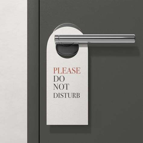 Door hanger mockup, hotel room 3D design psd | free image by rawpixel.com / Nantawat laohabutr Don't Disturb Sign, Hotel Door, Hotel Room Design, Do Not Disturb, Room Doors, Mockup Free Psd, Wedding Night, Hotel Room, Free Mockup