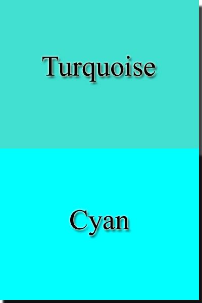 Difference between colors Turquoise and Cyan Color Psychology Personality, Turquoise Paint Colors, Cyan Colour, Teal Green Color, Turquoise Painting, Turquoise Blue Color, Green Color Schemes, Teal Blue Color, Color Meanings