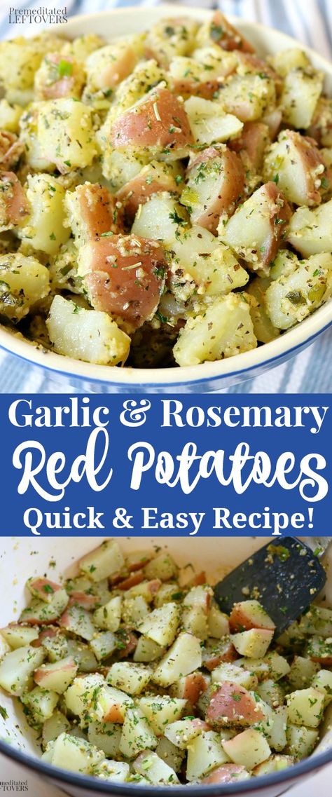 Rosemary Red Potatoes, Boiled Potatoes Recipe, Potato Recipe For Kids, Boiled Red Potatoes, Garlic Potatoes Recipe, Red Potatoes Recipe, Potato Recipes Crockpot, Cooking Red Potatoes, Red Potato Recipes