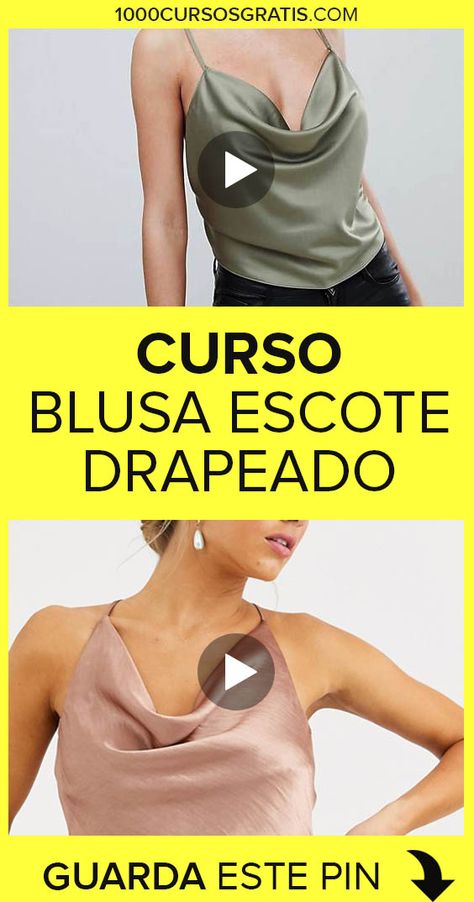 ¿Quieres aprender como confeccionar una increíble blusa con escote drapeado? ¡Entonces este curso gratuito te encantará! El escote también lo puedes aplicar para vestidos u otro tipo de prendas. 👇👇👇  #costura #sewing #sewingtutorials #cursos #courses #manualidades #blusas #vestidos Pola Blus, Lace Fabric Diy, Linen Style Fashion, Crochet Tank Tops, Traditional Blouse Designs, Simple Kurta Designs, Sewing Tutorials Clothes, Diy Clothes Design, Blouse Drafting Patterns