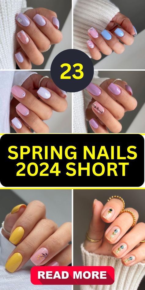 Elevate your style with our exquisite spring nails 2024 short collection. From simple, elegant almond shapes to trendy oval designs, our nails are the perfect accessory for any spring outfit. Explore our range of colors and patterns, and choose the design that speaks to you. Short Simple Spring Nails, Spring Nails 2024 Simple, Nail 2024 Spring, Early Spring Nails 2024, May Gel Nail Ideas, Short Oval Nails Spring, Spring Nails Ideas 2024, Oval Nails Designs Spring, Spring Short Nails 2024 Trends