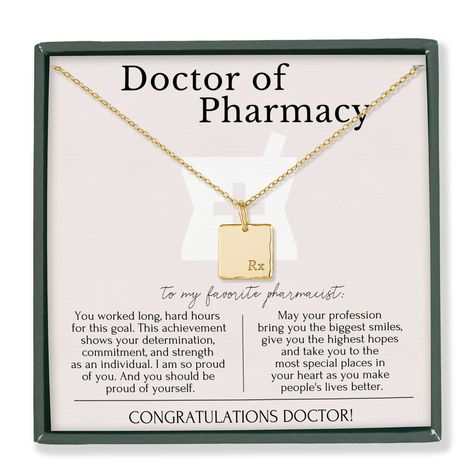 (Sponsored) HOPE LOVE SHINE Pharmacist Graduation Gift, PharmD Graduation Necklace Gift, Doctor of Pharmacy, Rx Charm 14K gold-filled, Sterling Silver necklace (As an Amazon Associate I earn from qualifying purchases) #jewelryforgraduation Pharmd Graduation, Pharmacist Graduation, Doctor Of Pharmacy, Pharmacy School, Sparkly Necklace, Circle Jewelry, Graduation Jewelry, Graduation Necklace, Square Necklace