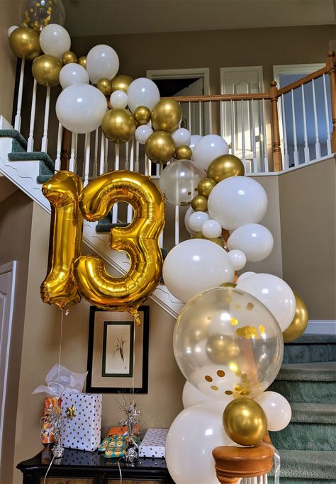 13 Bday Decoration Ideas At Home, Teenage Golden Birthday Ideas, 13 Birthday Decoration Ideas Girl, Small 16th Birthday Ideas, 13th Birthday Backdrop Ideas, Birthday Party Ideas For 13 Year Girl, Indoor Birthday Decorations, 13th Birthday Room Surprise, Teenager Party Ideas