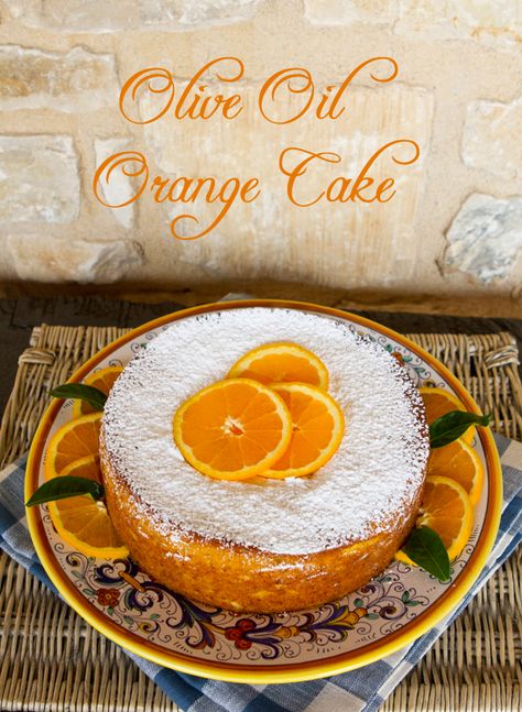 Orange Olive Oil Cake, Olive Oil Cake Recipe, Orange Cake Recipe, Italian Cake, Oil Cake, Olive Oil Cake, Sweet Wine, Healthy Cake, Orange Cake