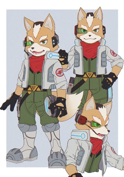 Fox Mccloud Wolf O’donnell, Fox Mccloud, Super Smash Bros Brawl, Super Mario Nintendo, Ancient Magus Bride, Video Game Fan Art, Star Fox, Fox Art, Colorful Artwork