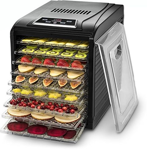 Gourmia GFD1950 Digital Food Dehydrator - 9 Drying Trays ... https://smile.amazon.com/dp/B01M6AZ863/ref=cm_sw_r_pi_dp_x_Ovc-ybZGZ89GW Best Food Dehydrator, Dehydrator Machine, Food Dehydrator Machine, Food Dehydrators, Digital Food, Food Dehydrator, Fruit Leather, Dehydrated Fruit, Make Food