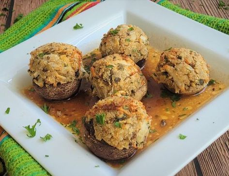 Cheesecake Factory Stuffed Mushrooms, Italian Starters, Mushroom Wine Sauce, Italian Breadcrumbs, The Cheesecake Factory, Stuffed Mushroom, Asiago Cheese, How To Make Cheesecake, Stuffing Mix