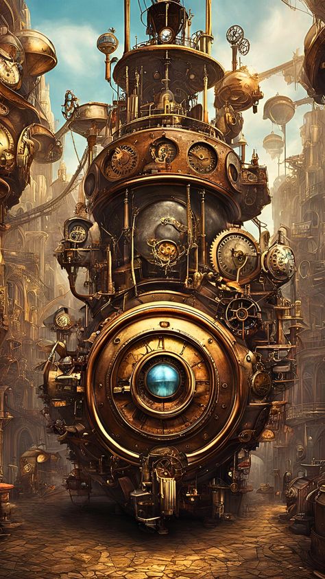 Visit our Channel for all type of Fantasy. linktr.ee/FantasyWorldsUnited #Fantasy #steampunk #art #landscape #city Dark Steampunk Art, Steampunk Landscape, Industrial Interior Design Bedroom, Dark Steampunk, Steampunk Fantasy, Landscape City, Final Countdown, Industrial Interior Design, Punk Art