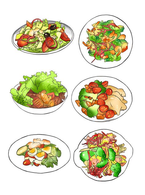 Salad Cartoon, Salad Drawing, Salad Design, Gourmet Salad, Png Images Free, Beef Salad, Shrimp Salad, Drawing Cartoon, Appetizer Salads