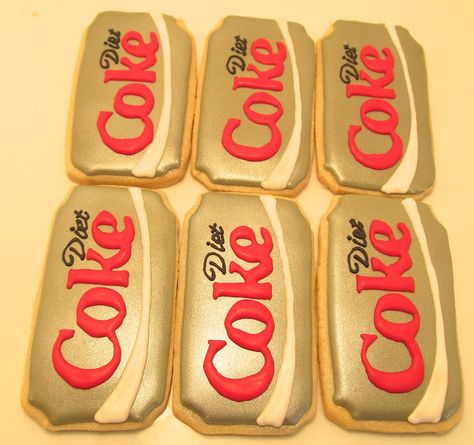 Diet Coke Cookies - 2 amis bake Diet Coke Brownies, Diet Coke Cake, Coca Cola Party, Diet Coke Can, Coke Can, Cola Cake, Coke Cola, Coke Cans, Diet Coke