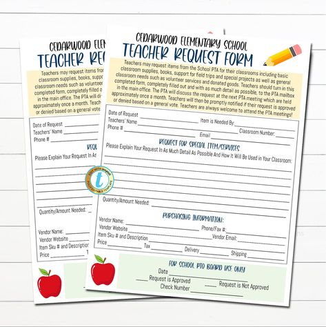 Pto Teacher Survey, Pta Recruitment Flyer, Pta Binder, Pto Forms, Pto Fundraising Ideas, Pto Fundraisers, Pta Flyer, Classroom Template, Recruitment Flyer