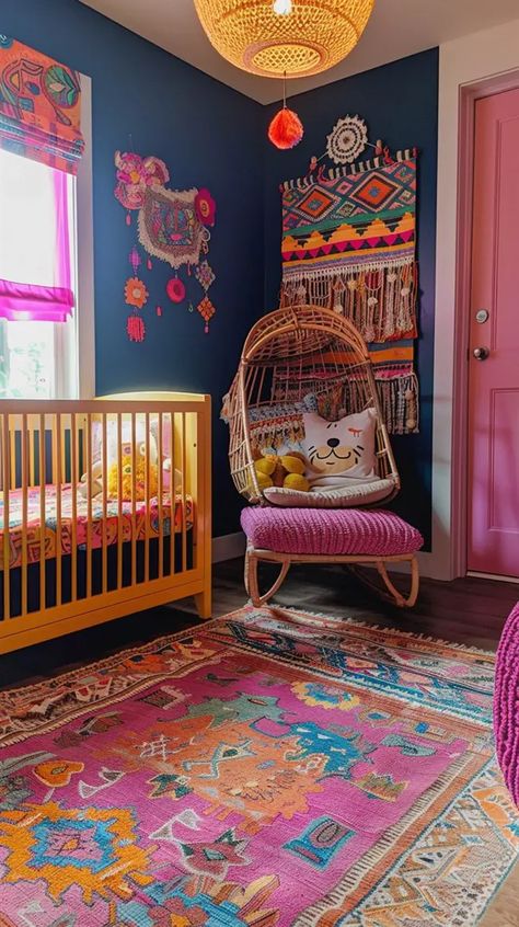 Bohemian Nursery Ideas, Bohemian Girls Room, Gentle Lighting, Cabin Build, Boho Baby Room, Kids Rooms Inspo, Magical Room, Bohemian Nursery, Room Vibes