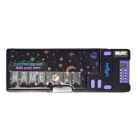 Lunar Pop Out Id Pencil Case Black - Smiggle Online Smiggle Pencil Case, Pop Out Pencil Case, Big Pencil Cases, Pencil Case Art, Pencil Case Pink, Mini Drawer, Kids Pencil Case, Large Pencil Case, Cute Stationary School Supplies