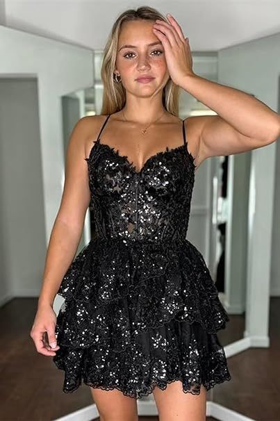 Light Blue Homecoming Dress, Homecoming Dresses Short Black, Fancy Fashion, Black Homecoming Dress, Mini Homecoming Dresses, Floral Prom Dresses, Tulle Homecoming Dress, Blue Homecoming Dresses, Tour Outfits