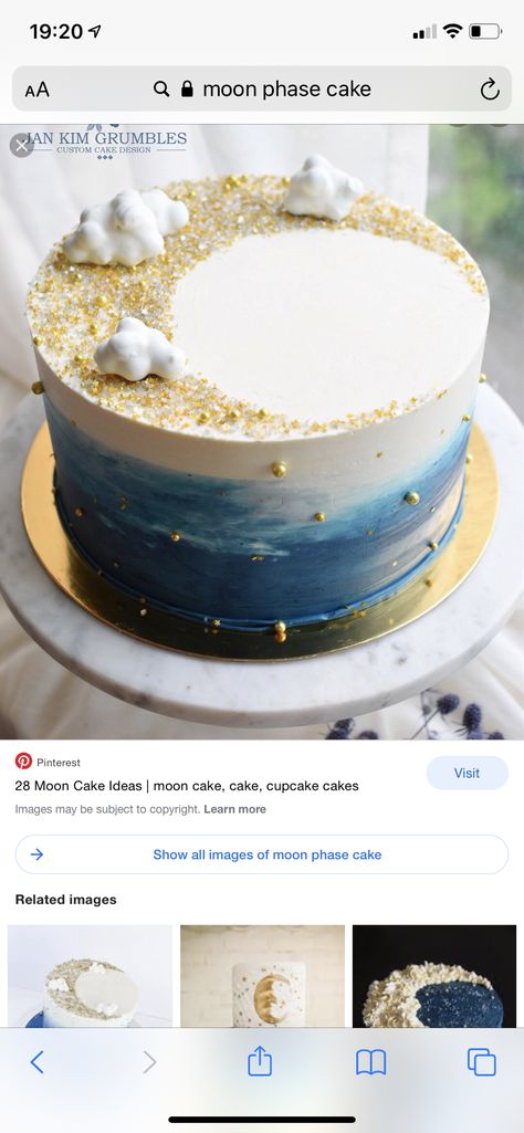 Eclipse Birthday Cake, Starry Sky Cake, Eclipse Cake Ideas, Over The Moon Cake Ideas, Moon Cake Ideas, Celestial Birthday Cake, Moon Cake Design, Eclipse Cake, Moon Birthday Cake