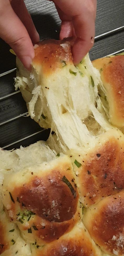 Chive Rolls, Pull Apart Buns, Cream Bread Recipe, Claire Saffitz, Cream Bun, Parker House Rolls, Buns Recipe, Baked Rolls, Dinner Rolls Recipe