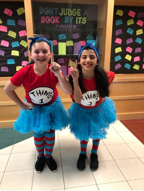 Thing 1 And Thing 2 Costumes, Thing 1 Thing 2 Costume, Dr Suess Week, Thing 2 Costume, Dr Suess Characters, Thing One And Thing Two, Thing One Thing Two, Thing 1 And Thing 2, Thing One