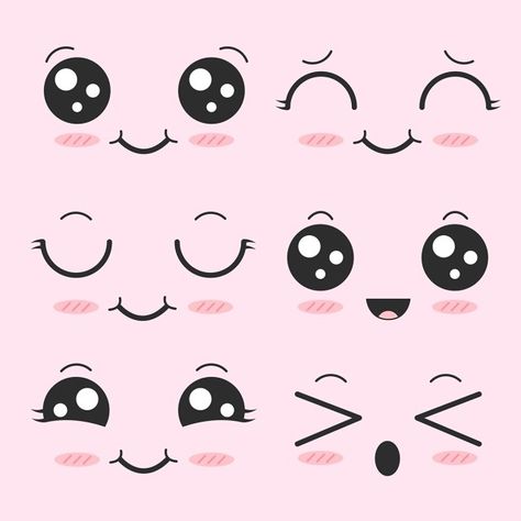 cute,face,kawaii,expression,emoji,love,expressions,set,smile,faces,happy,icon,emotion,emoticon,symbol,fun,character,joy,mouth,facial,eyes,doodle,love vector,emoji vector,face vector,smile vector,mouth vector,doodle vector,eyes vector,emoji facebook,eyelash Cute Face Cartoon, Cute Cartoon Faces, Kawaii Png, Face Cartoon, Cartoon Expression, Kraf Kertas, Kawaii Faces, Cartoon Eyes, Face Icon