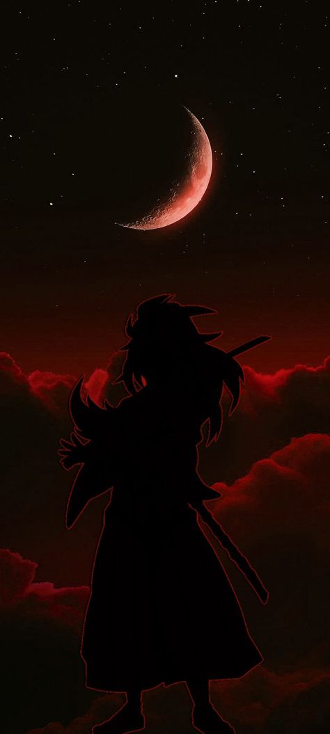 Demon Slayer Yoriichi Wallpaper, Demon Slayer Wallpaper, Girl Iphone Wallpaper, Naruto And Sasuke Wallpaper, Cover Wallpaper, Cool Anime Backgrounds, Anime Cover Photo, Hero Wallpaper, Red Moon