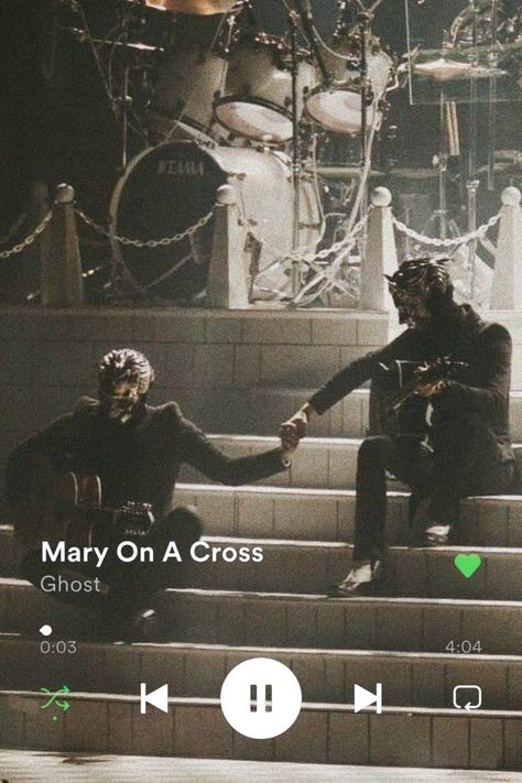 Mary On A Cross Song, Seven Inches Of Satanic Panic, Ghost Music, Mary On A Cross, Spotify Wallpaper, Satanic Panic, Aesthetic Spotify, A Cross, Ghost