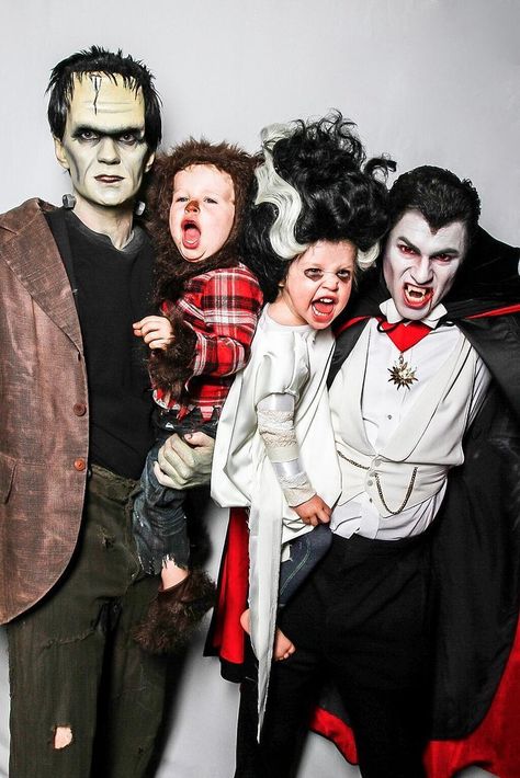 The Monster Mash You'll be the family everyone fears when you don some terrifying threads. Have each member pick a specific monster, or dress everyone the same. Neil Patrick Harris Halloween, Neil Patrick Harris Family, Best Celebrity Halloween Costumes, Carnaval Costume, Neil Patrick, Celebrity Halloween Costumes, Neil Patrick Harris, Celebrity Families, Alyson Hannigan