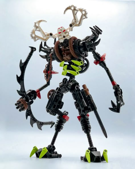 Umarak, the Hunter Custom Bionicle, Lego Monster, Concept Art Ideas, Lego Hero Factory, Bionicle Heroes, Bionicle Mocs, Hero Factory, Lego Robot, Lego Inspiration