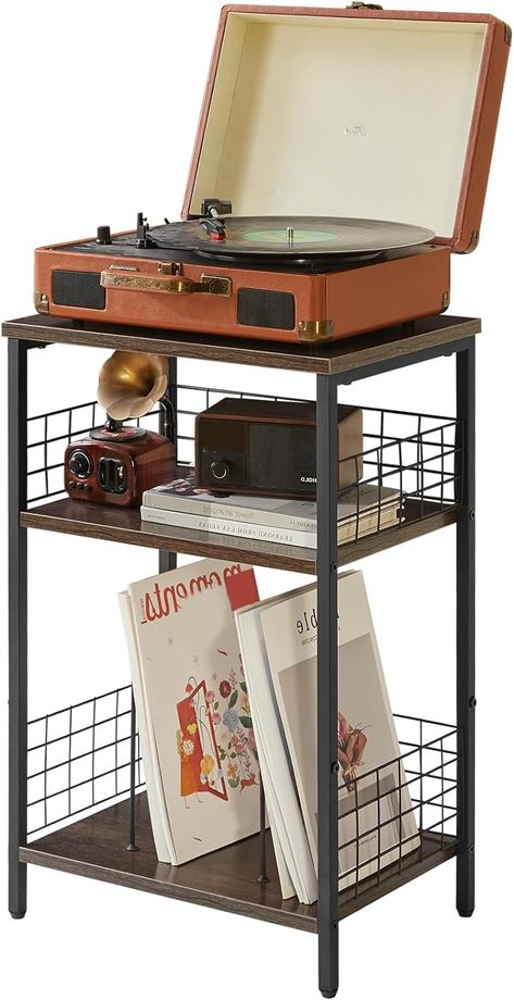 Record Display Shelf, Record Organizer, Record Rack, Tall Side Table, Cd Storage, Record Player Stand, Small Bookshelf, Telephone Table, Storage Racks