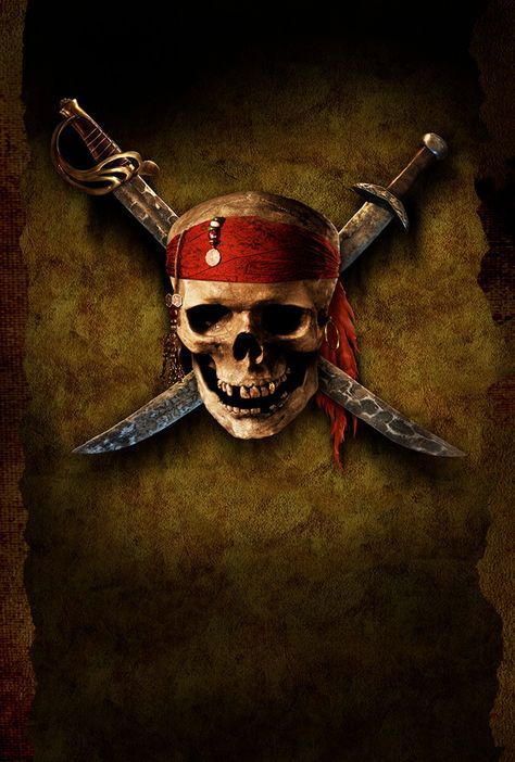 Pirates Of The Caribbean Logo Curse Of The Black Pearl, Kaptan Jack Sparrow, Pirate Tattoo, The Black Pearl, Pirate Art, Caribbean Art, Port Royal, William Turner, Pirate Skull