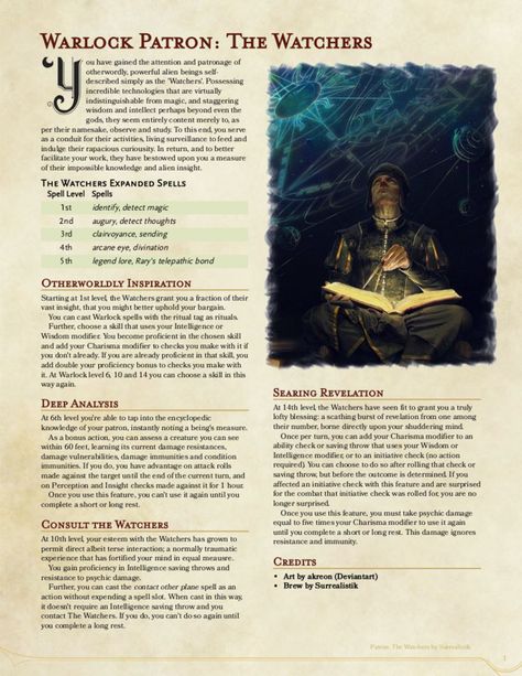 Warlock Patron, Warlock Dnd, Dnd Stories, D D Classes, Dungeon Master's Guide, Dnd Races, Dnd Classes, Dungeons And Dragons 5e, Dungeons And Dragons Classes