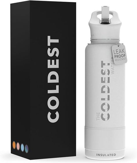 𝐀𝐃𝐕𝐀𝐍𝐂𝐄𝐃 𝐈𝐍𝐒𝐔𝐋𝐀𝐓𝐈𝐎𝐍 𝐓𝐄𝐂𝐇𝐍𝐎𝐋𝐎𝐆𝐘: Coldest reusable water bottles are your solution to tepid sips. With the world's first fully insulated straw lid, this bottle keeps your drink cold for 36+ hours and hot for 13+ hours, ensuring your drink stays at the perfect temperature throughout the day. Cold-tested against 50+ leading brands, its superior performance guarantees an unmatched experience. Upgrade now to the Coldest Water Bottle and bid farewell to temperature woes. Coldest Water Bottle, Amazon Travel, Sports Water Bottle, Bottle With Straw, Reusable Water Bottles, Sports Water, Water Bottle With Straw, Thermos Bottle, Sport Water Bottle