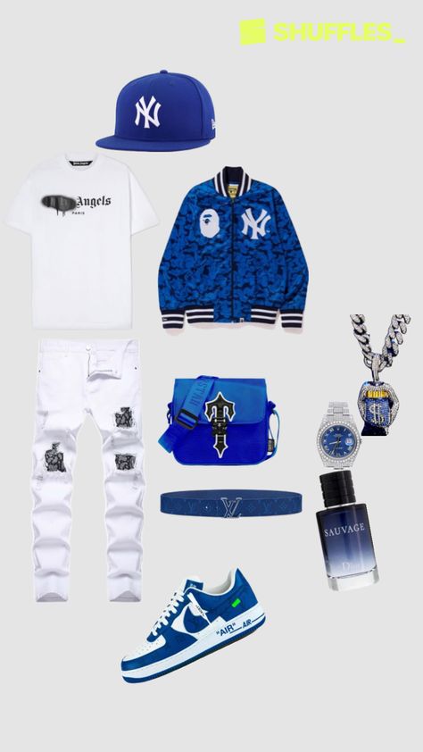 Created by drippin444 on Shuffles Hype Clothing Boys, Guys Fashion Swag, Custom Sneakers Diy, Drip Fits, Cyberpunk Clothes, Black Men Fashion Casual, Drip Outfit Men, Hype Clothing, Teen Swag Outfits