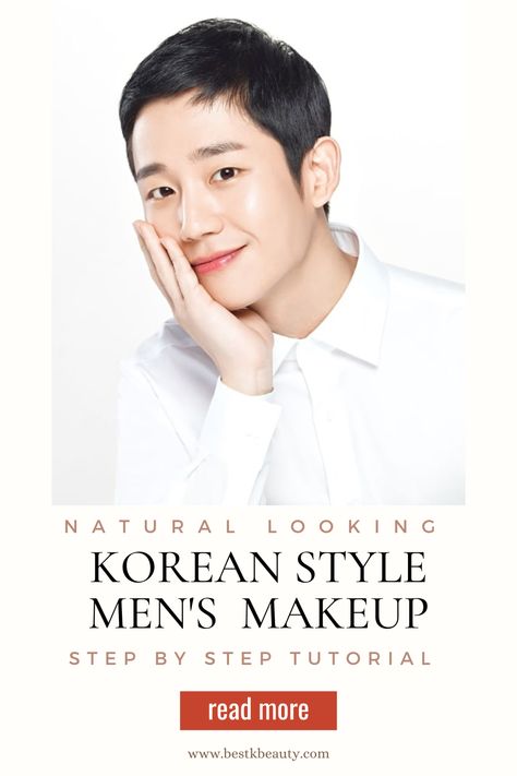 Korean Skincare for Men Korean Men Makeup, Men's Makeup, Men Makeup, Mens Skincare, Skincare For Men, Makeup Korean, Skincare Inspiration, Beauty Routine Tips, Korean Skincare Routine